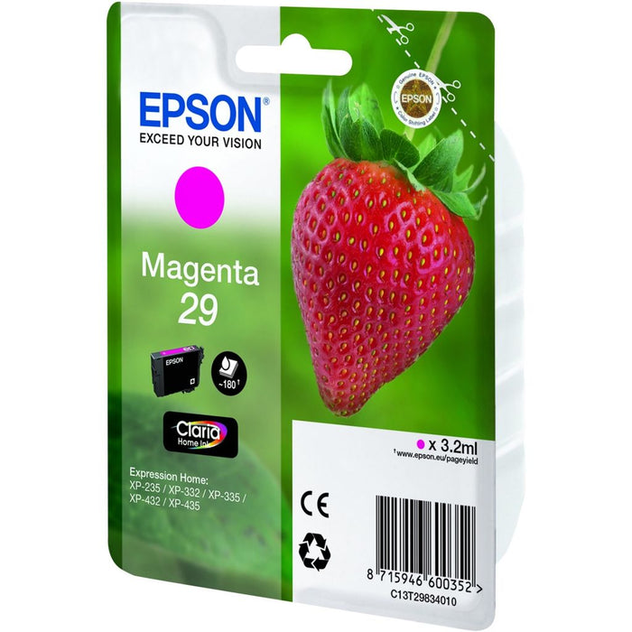 Original Epson 29 Magenta Ink Cartridge Strawberry (T2983)