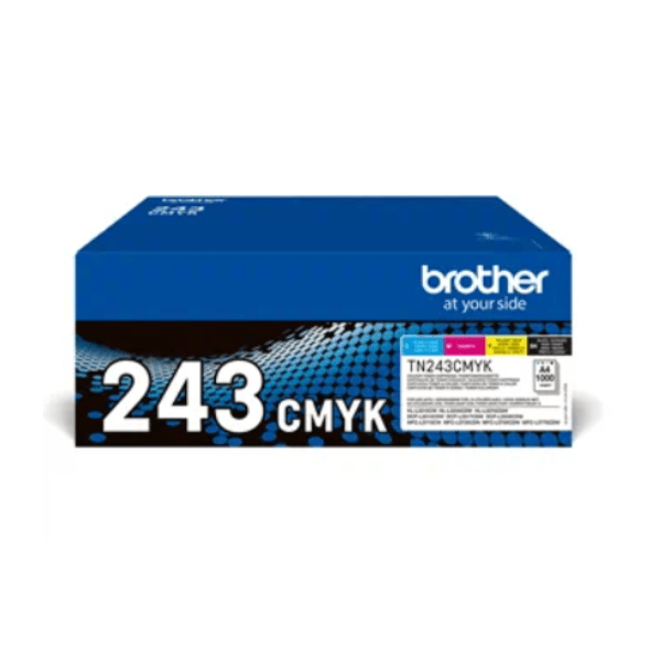 Original Brother TN-243 4 Colour Toner Multipack (TN243BK/C/M/Y)