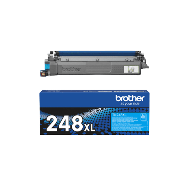 Original Brother TN-248XLC Cyan High Capacity Toner Cartridge (TN248XLC)