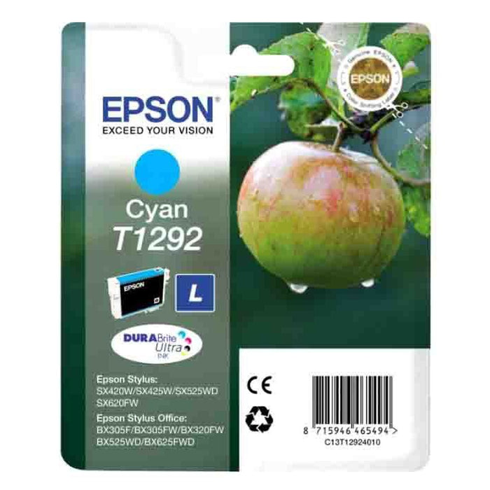 Original Epson T1292 Cyan High Capacity Ink Cartridge Apple (T1292)