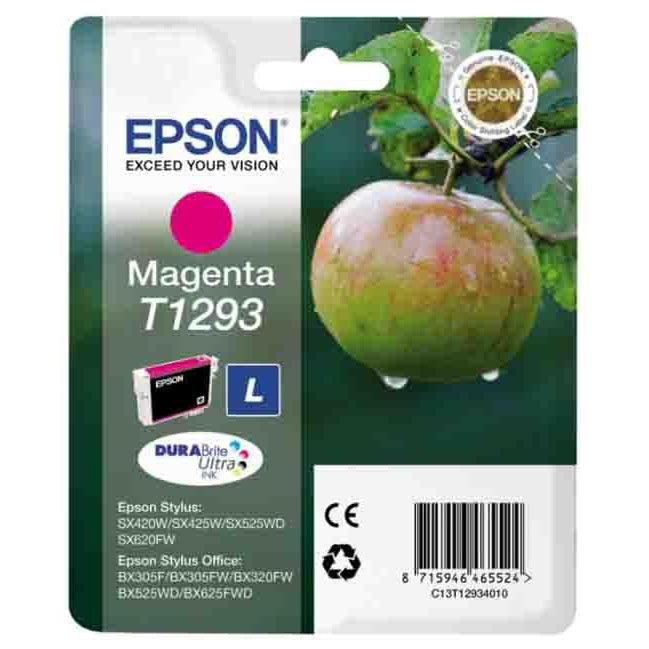 Original Epson T1293 Magenta High Capacity Ink Cartridge Apple (T1293)