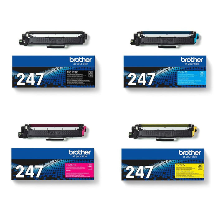 Original Brother TN-247 High Capacity 4 Colour Toner Multipack (TN247BK/C/M/Y)