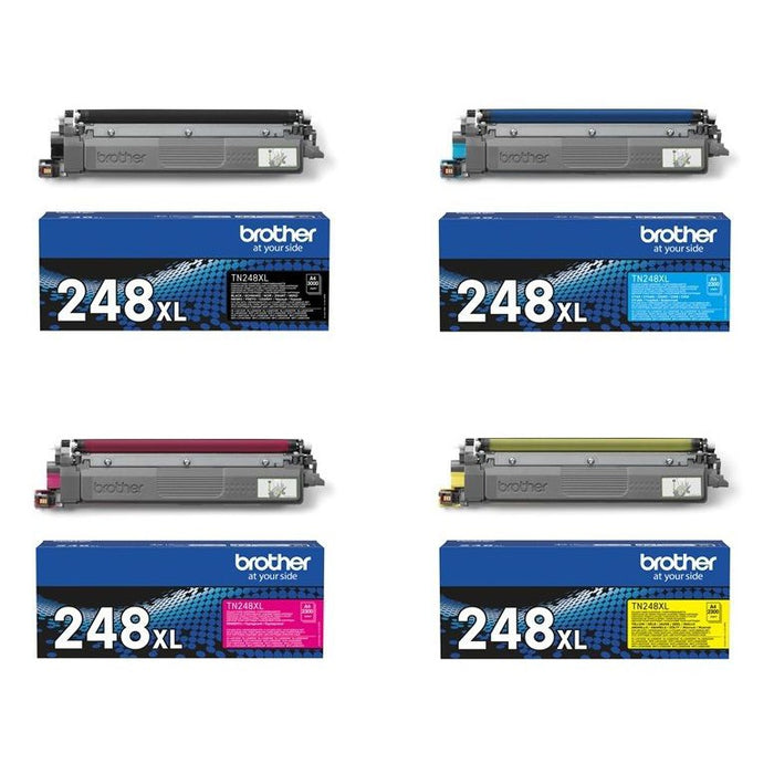 Original Brother TN-248XL High Capacity 4 Colour Toner Cartridge Multipack (TN248XLBK/C/M/Y)