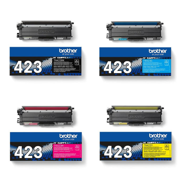 Original Brother TN-423 High Capacity 4 Colour Toner Multipack (TN423BK/C/M/Y)