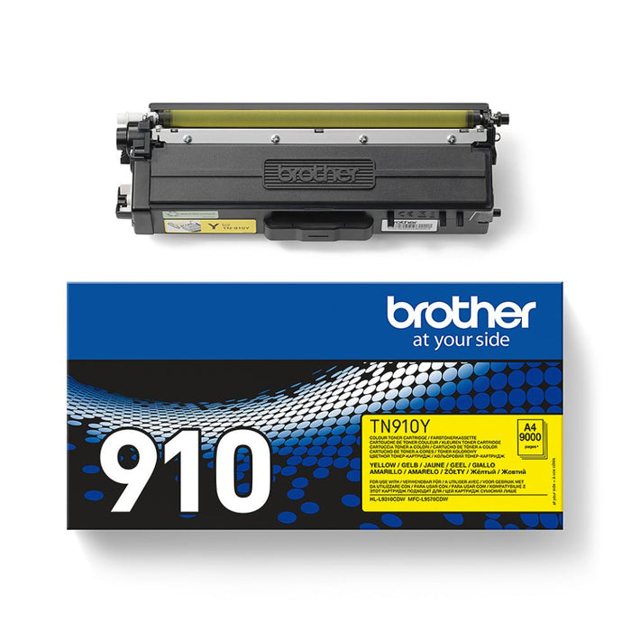 Original Brother TN-910 Yellow Extra High Capacity Toner Cartridge (TN910Y)