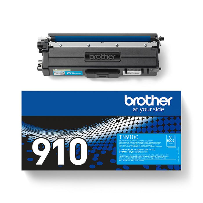 Original Brother TN-910 Cyan Extra High Capacity Toner Cartridge (TN910C)