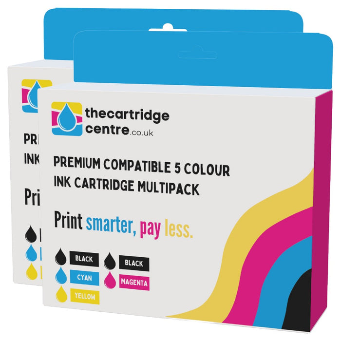 Premium Compatible Epson Expression Premium XP-6105 2 Sets Of 5 High Capacity Ink Cartridges *10 Inks* (Epson 202XL 5 Col Multi) - The Cartridge Centre